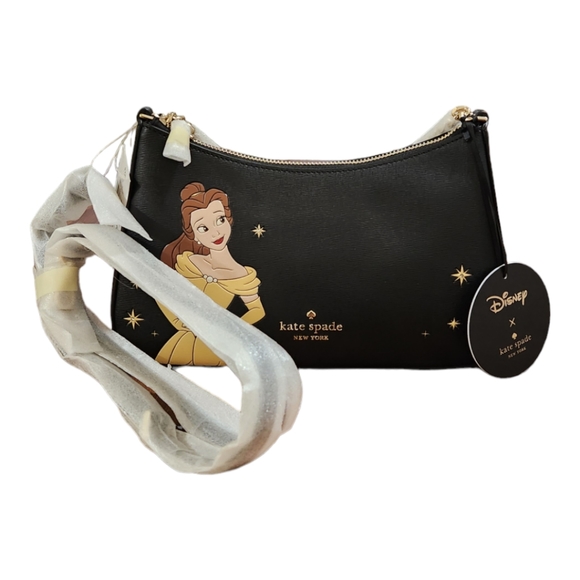 🆕Disney X Kate Spade Beauty And The Beast Convertible Crossbody and Card Holder - Picture 8 of 17